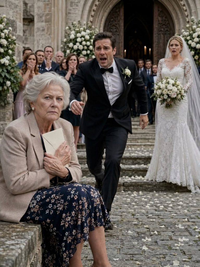 At my son’s wedding on a freezing, rain-soaked evening, the bride ordered staff to move me outside to a cheap folding chair beside the dumpsters, smiling as she called me a “fire hazard.” I said nothing. I quietly took back the $250,000 wedding gift I had prepared for them and left. She celebrated too soon—because minutes later, her greed revealed the truth, and my son came running after me.