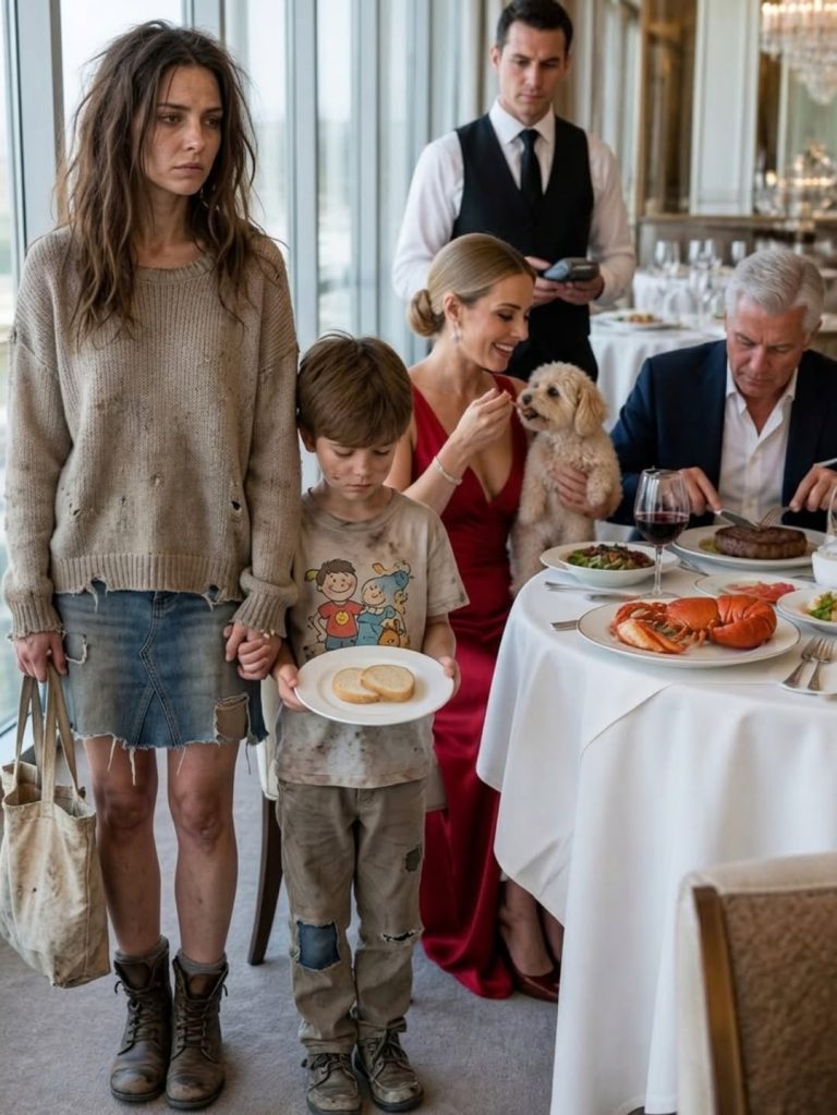 My family watched my six-year-old son and me sit without dinner while they enjoyed an expensive feast.
