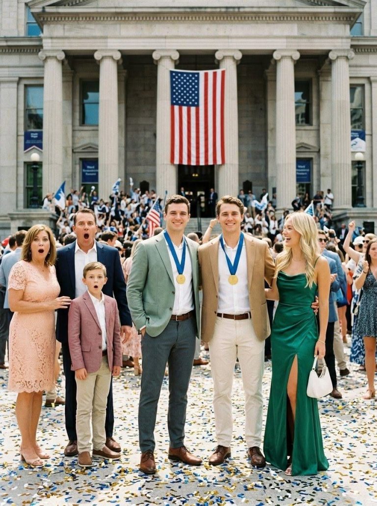 13 years after our divorce, I met my ex-husband and his mistress’s son at an intellectual contest. He yelled: “how dare you come here!” But when my twins stepped up to get the gold medals, they turned purple…
